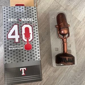 Texas Rangers 40th anniversary microphone